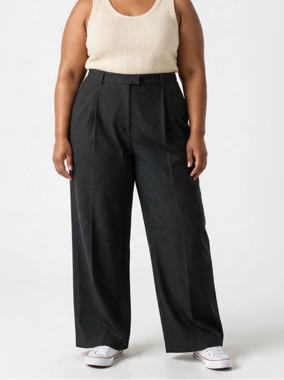 DJERF Avenue Wide Leg Pants Black